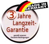  3 Jahre Langzeitgarantie - Made in Germany 