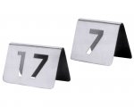 Contacto Tischnummernschild, Einzelnummern von 1 bis 99